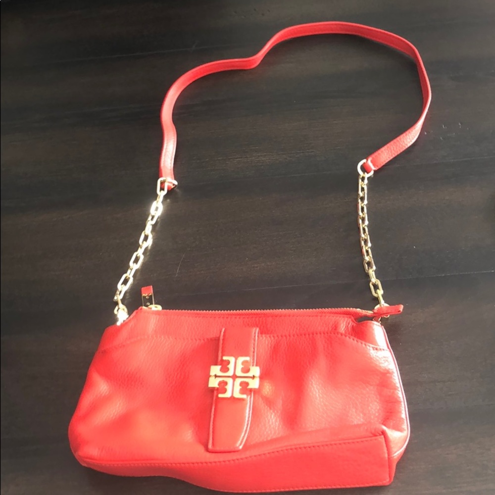red Tory Burch crossbody bag